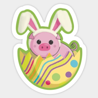 Surprise… I’m the Easter Bunny - Funny Piggy Sticker